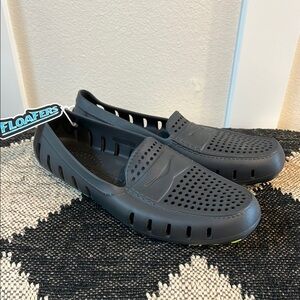 Floafers Shoes Country Club Driver Loafers Mens Size 11 Black/Gray Waterproof